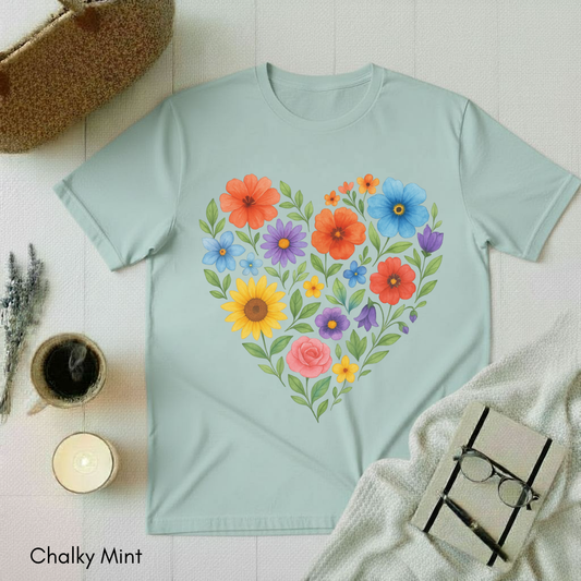 Floral Heart T-shirt