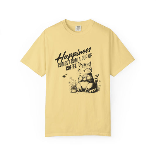 Happiness comes from a cup of coffee T-shirt