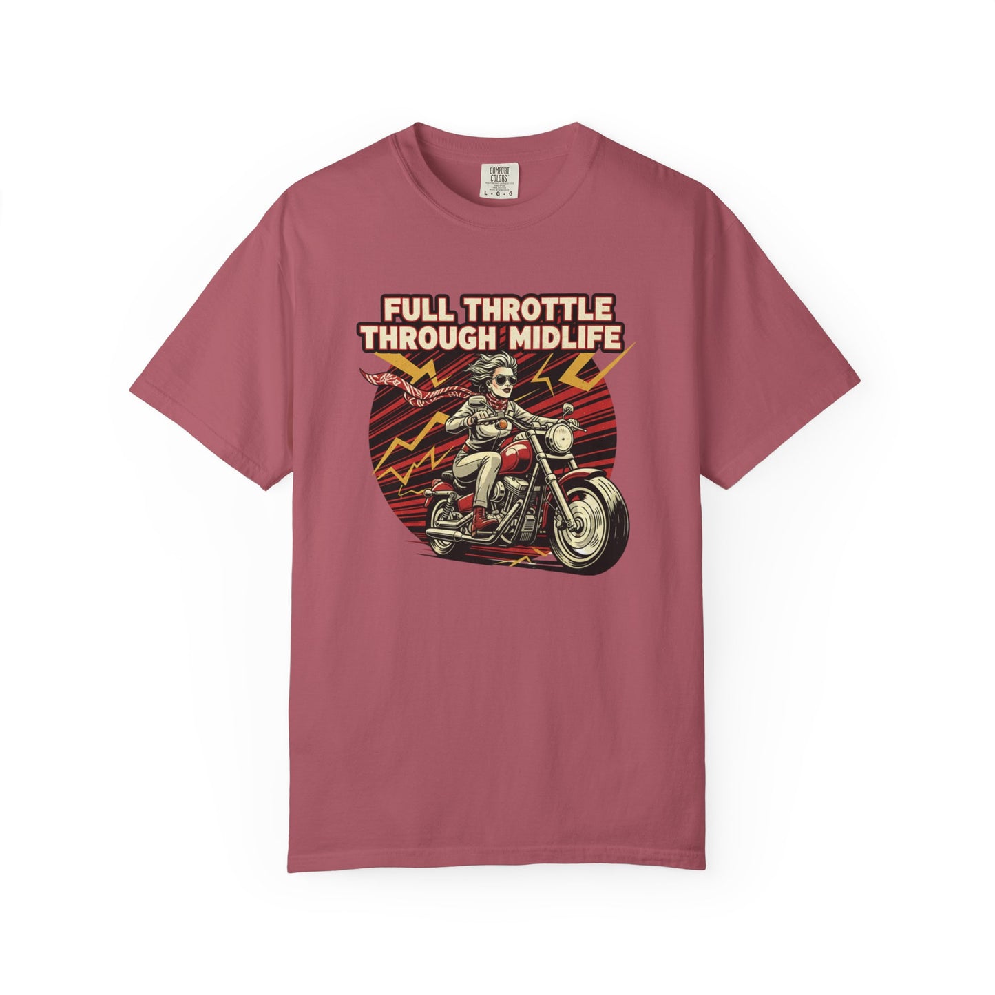 Full Throttle Through Midlife T-shirt