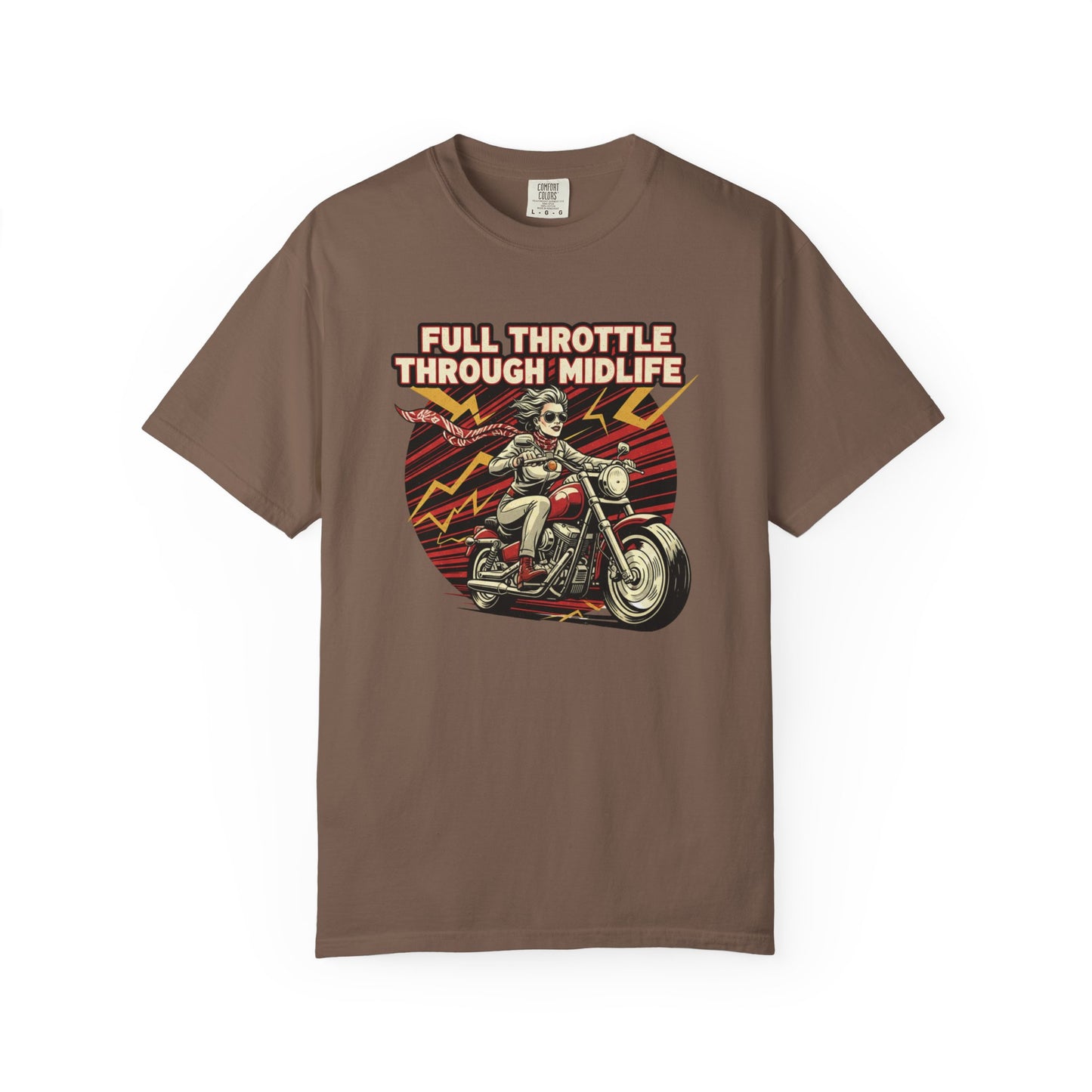Full Throttle Through Midlife T-shirt