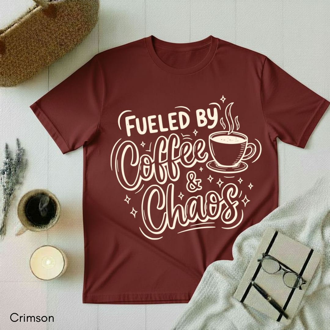 Fueled by Coffee and Chaos T-shirt