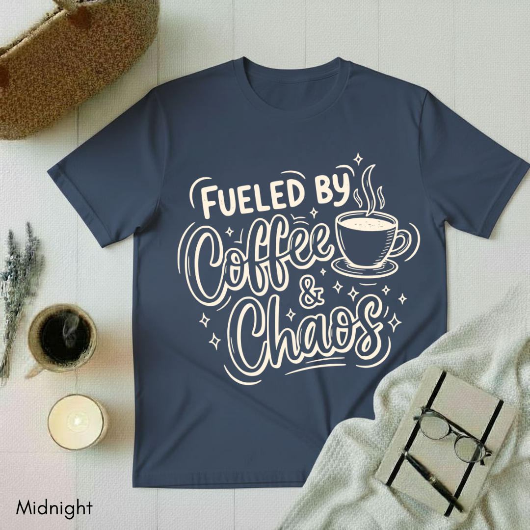 Fueled by Coffee and Chaos T-shirt