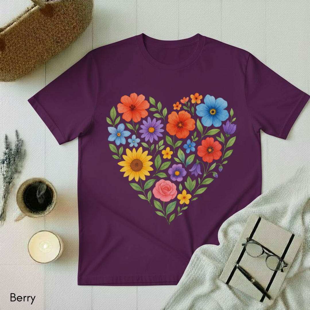 Floral Heart T-shirt