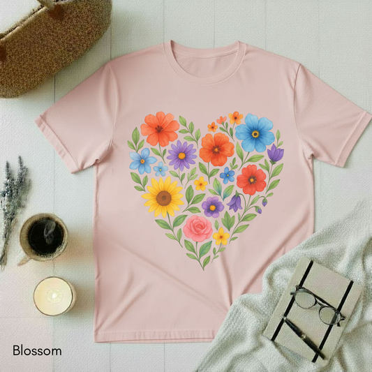 Floral Heart T-shirt