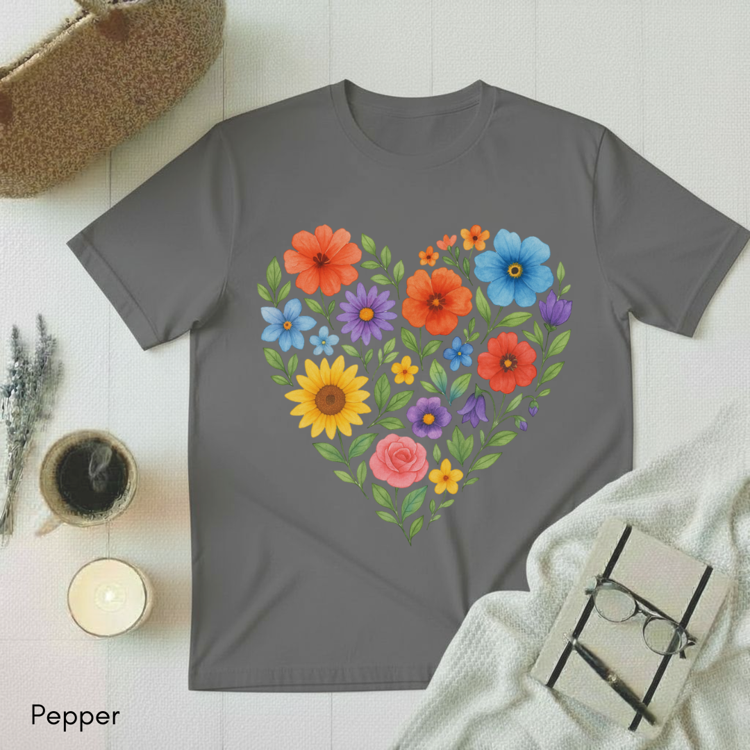 Floral Heart T-shirt