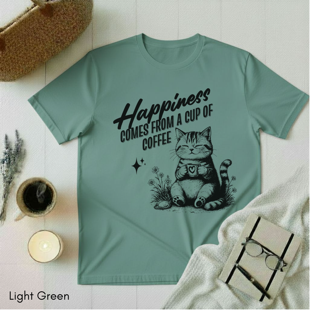 Happiness and Coffee T-shirt
