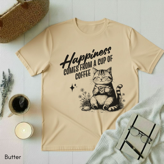 Happiness and Coffee T-shirt