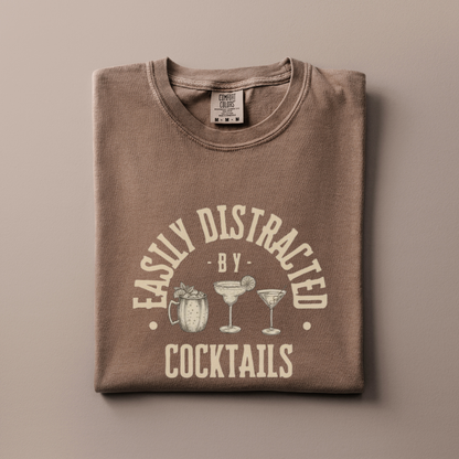 Distracted by Cocktails Tee
