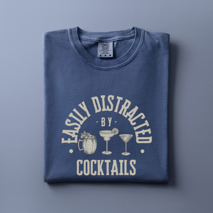 Distracted by Cocktails Tee