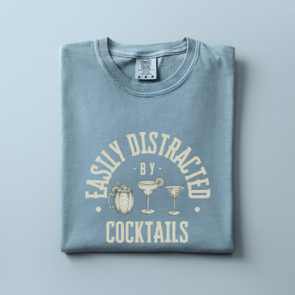 Distracted by Cocktails Tee