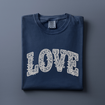 Love Tee (Faux Lace)