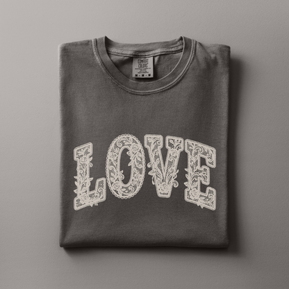 Love Tee (Faux Lace)