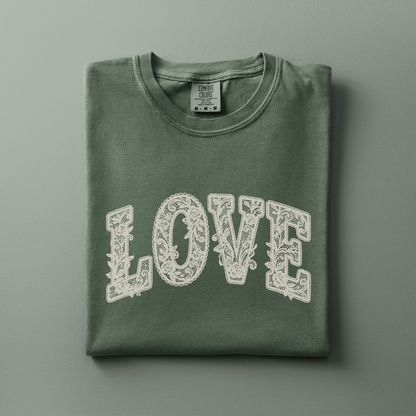 Love Tee (Faux Lace)