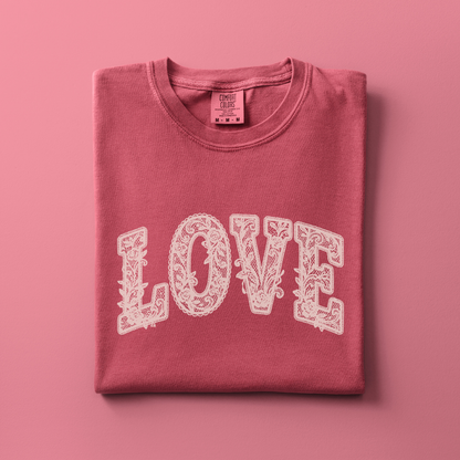 Love Tee (Faux Lace)