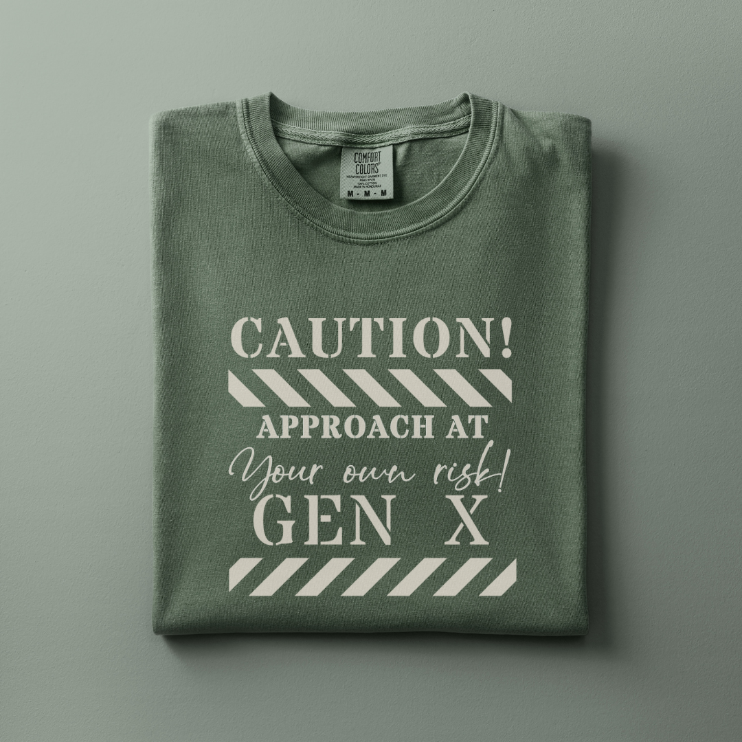 Caution Gen X Tee