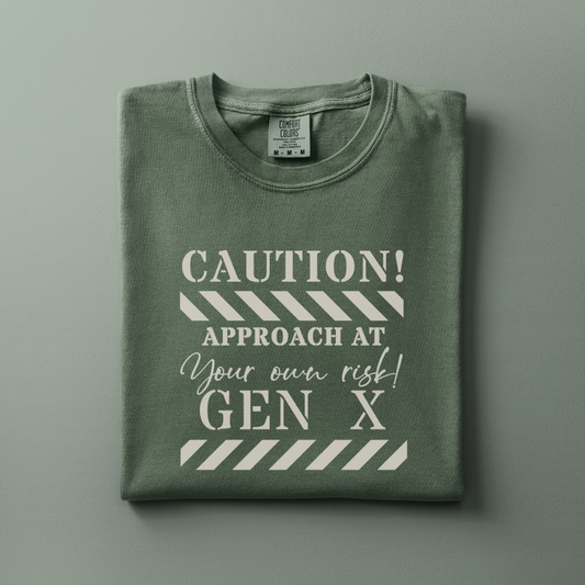Caution Gen X Tee