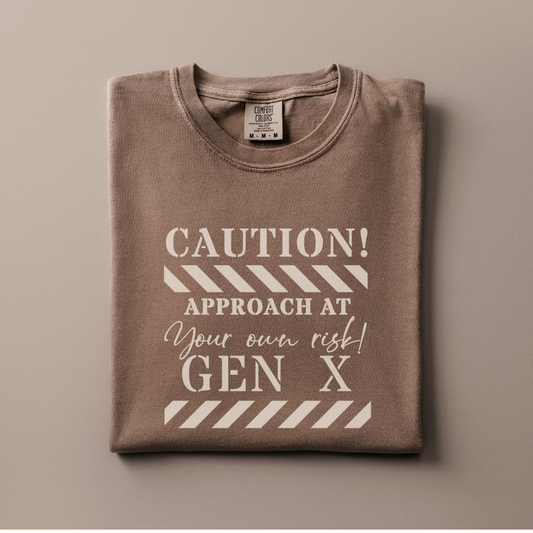 Caution Gen X Tee