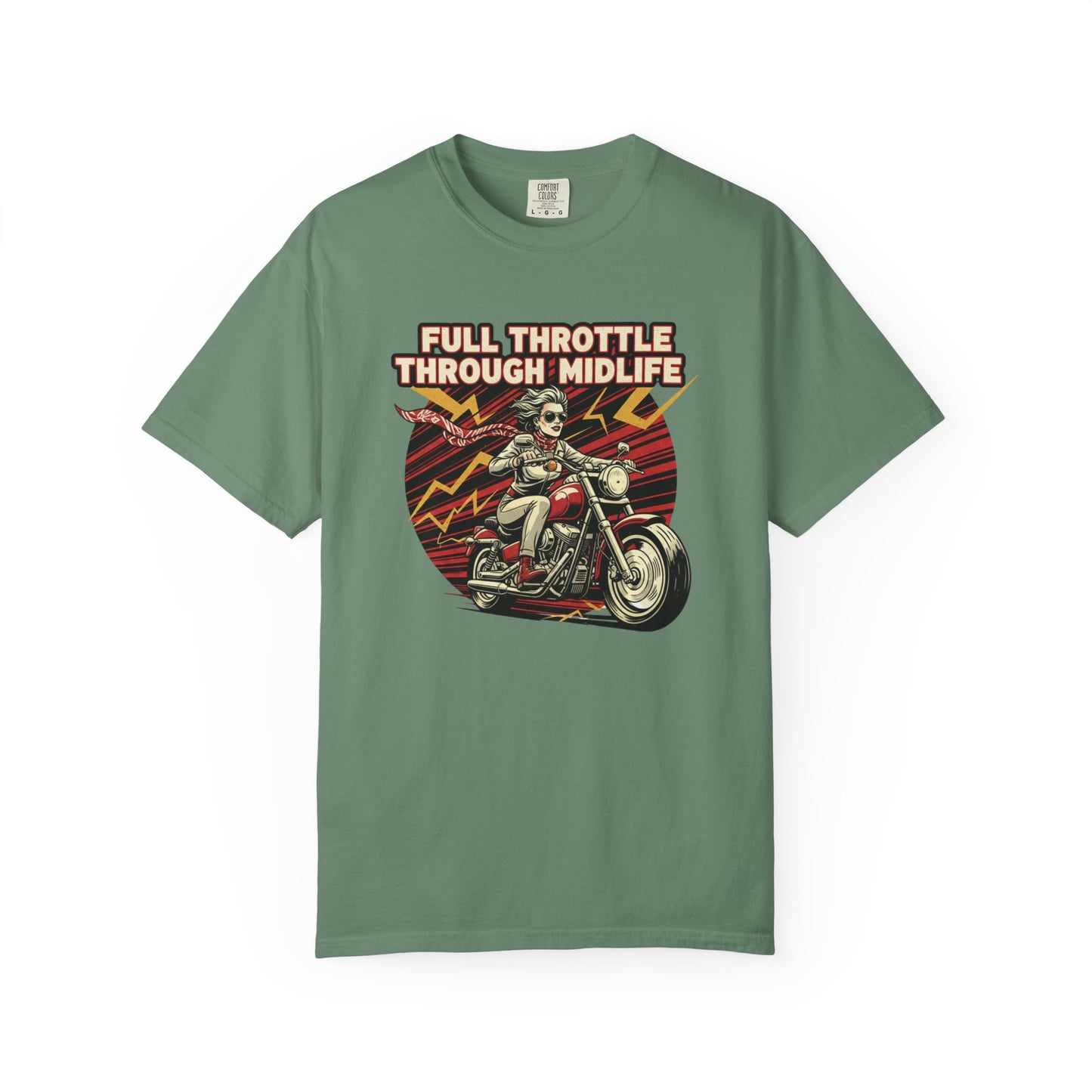 Full Throttle Through Midlife T-shirt
