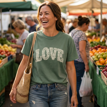 Love Tee (Faux Lace)