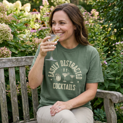 Distracted by Cocktails Tee